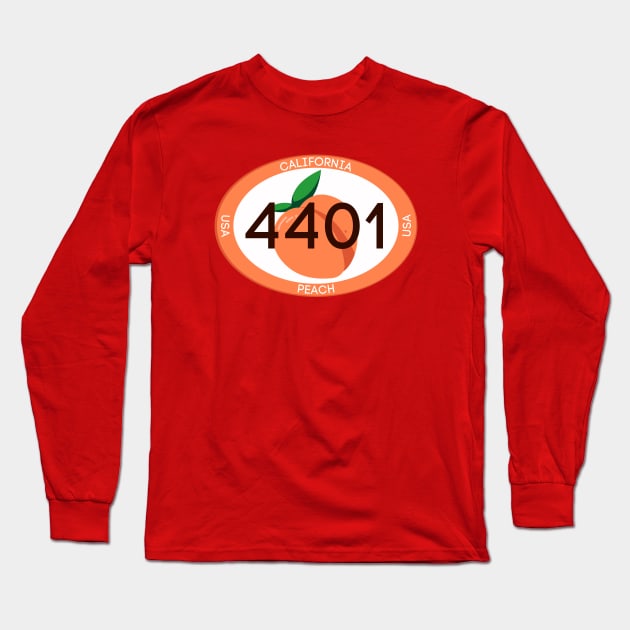 California White Peach 4401 Long Sleeve T-Shirt by TJWDraws